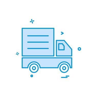 Kamyon simgesi tasarım vektörü