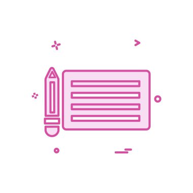 Kalem simge tasarlamak vektör