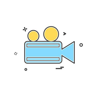 Kamera simgesi tasarım vektörü