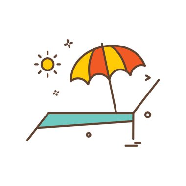 Yüzme simge tasarlamak vektör 