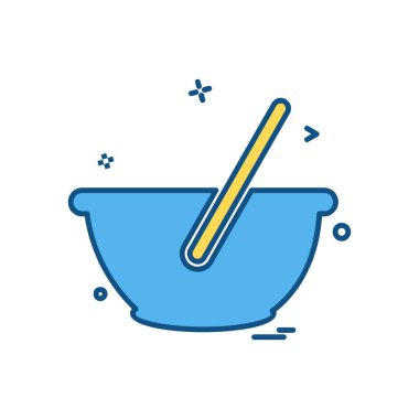 Gıda simgesi tasarım vektörü