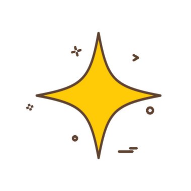 Yıldız simgesi tasarım vektörü