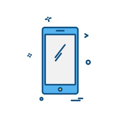 Mobil simge tasarım vektörü