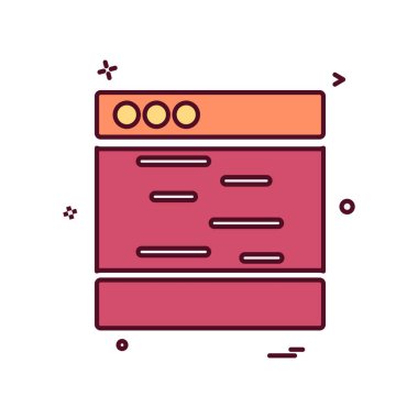 Web düzen simge tasarlamak vektör