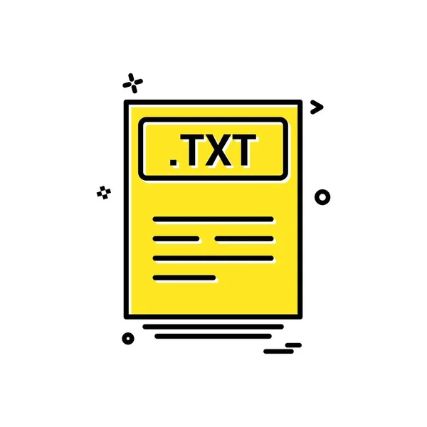 Archivos Archivos Txt Icono Diseño Vectores — Vector de stock