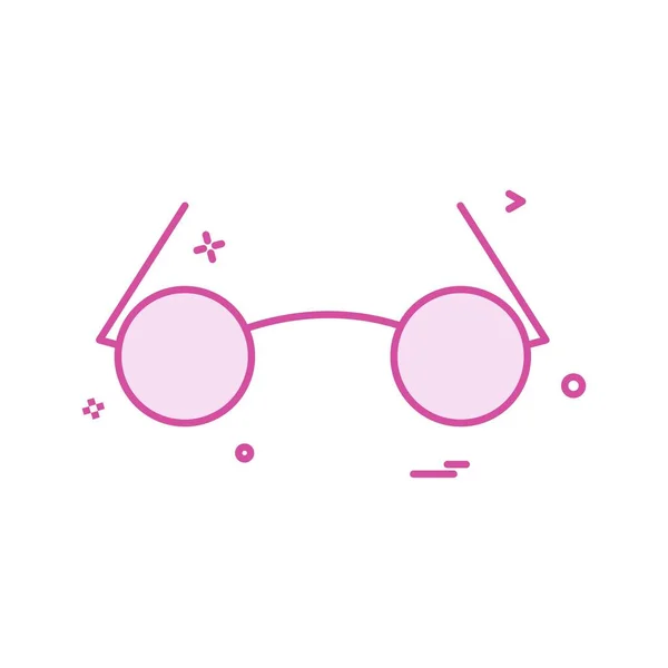 Icono Gafas Diseño Vectorial — Archivo Imágenes Vectoriales