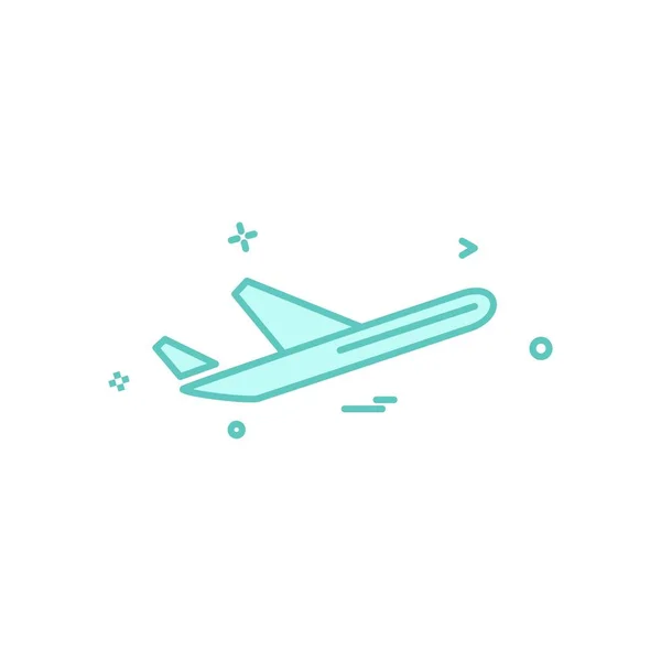 Vetor Design Ícone Avião —  Vetores de Stock