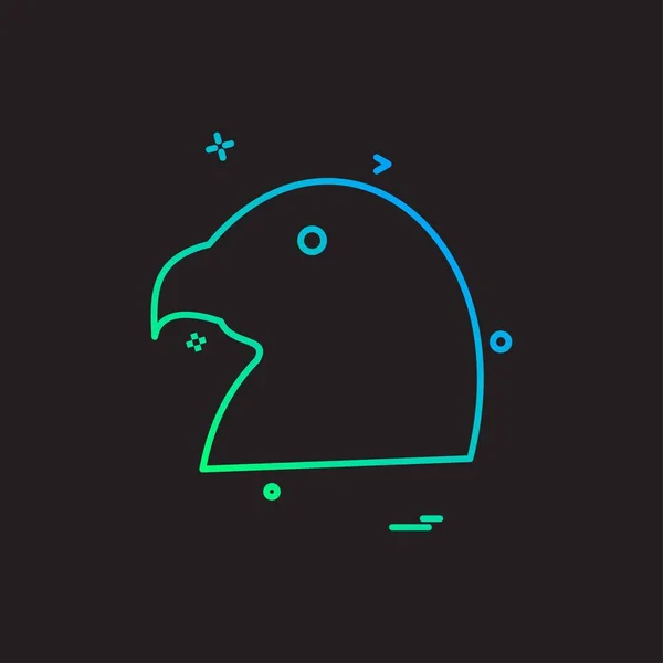 Illustration Vectorielle Dessin Icône Pigeon — Image vectorielle