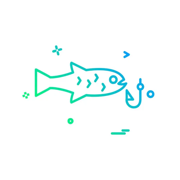 Вектор Дизайну Значка Риби — стоковий вектор