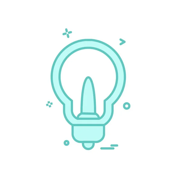 Idee Icon Design Vektor Illustration — Stockvektor