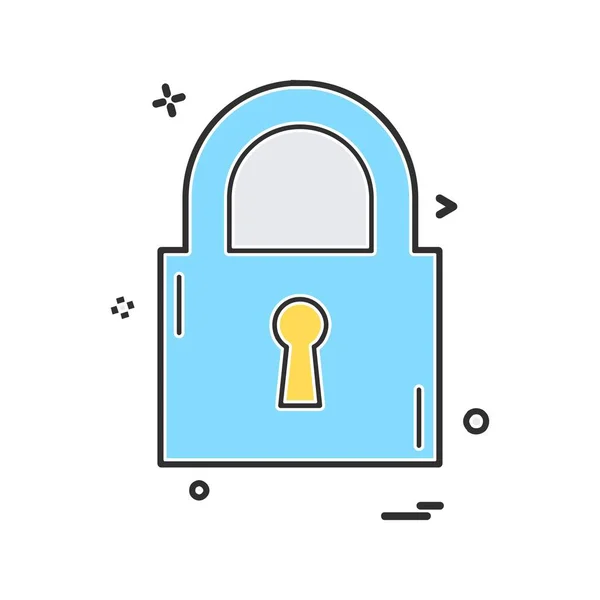 Designvektor Für Lock Icons — Stockvektor