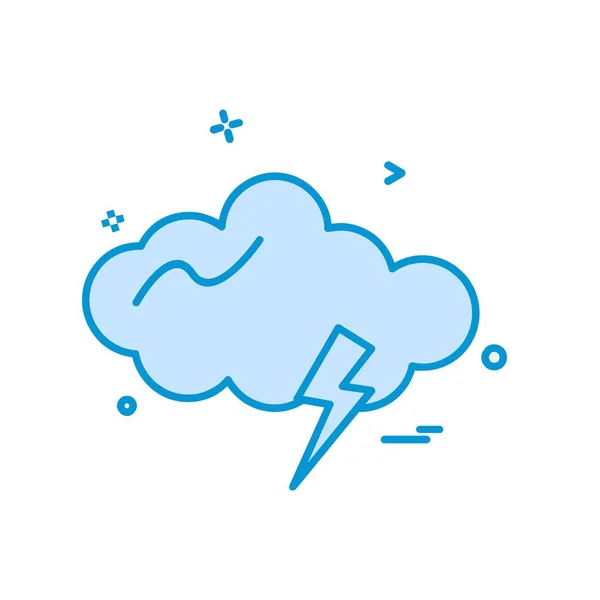 Diseño Iconos Nube Ilustración Vectores Coloridos — Vector de stock