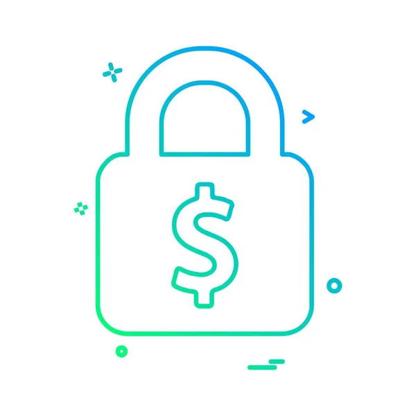 Dollar Symbol Design Vektor Illustration — Stockvektor