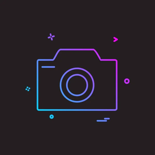 Ontwerp Camera Icoon Vector — Stockvector