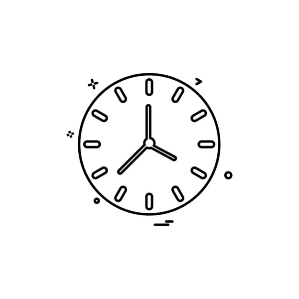 Ρολόι Του Χρόνου Δευτερόλεπτα Εικονίδιο Διανυσματική Σχεδίαση — Διανυσματικό Αρχείο