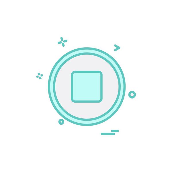 Вектор значков стоп-кнопки
