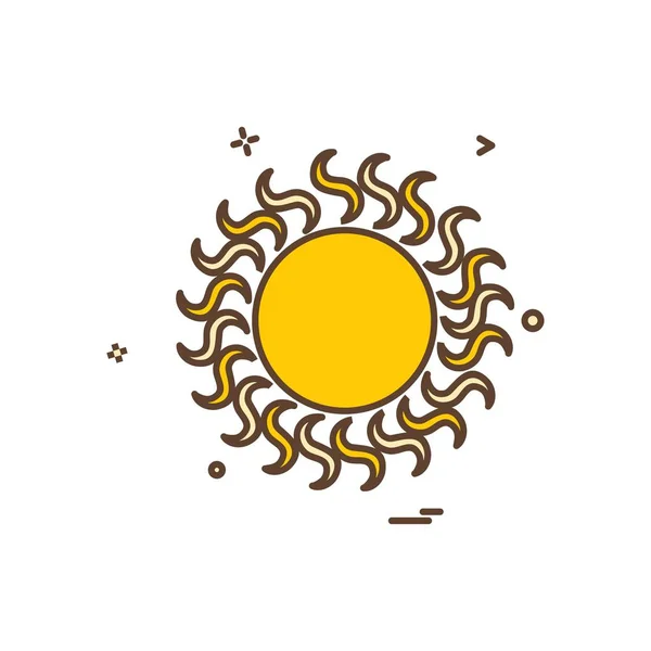 Vecteur Design Icône Soleil — Image vectorielle