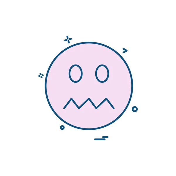 Emoji Icon Design Colorful Vector Illustration — Stock Vector