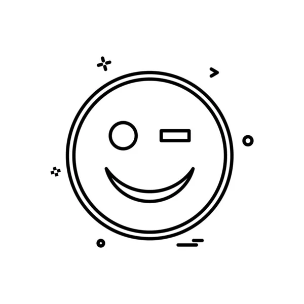 Icono Sonriente Diseño Vector Ilustración — Vector de stock