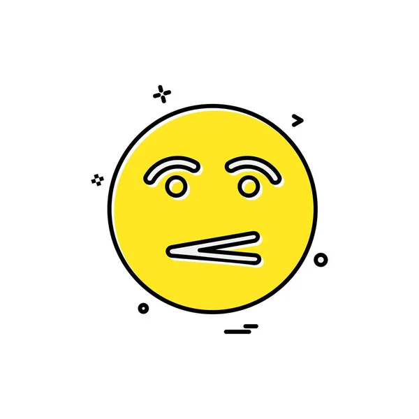 Emoji Icon Design Colorful Vector Illustration — Stock Vector