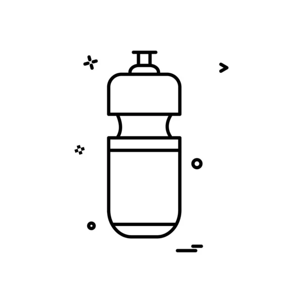 Flaschensymbol Design Bunte Vektorillustration — Stockvektor