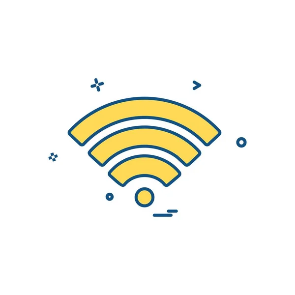 Wifi Icon Design Vector — Vector de stoc