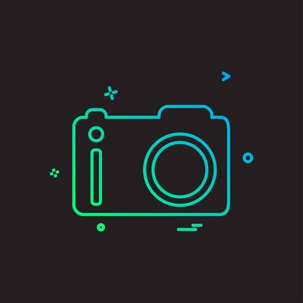 Ontwerp Camera Icoon Vector — Stockvector