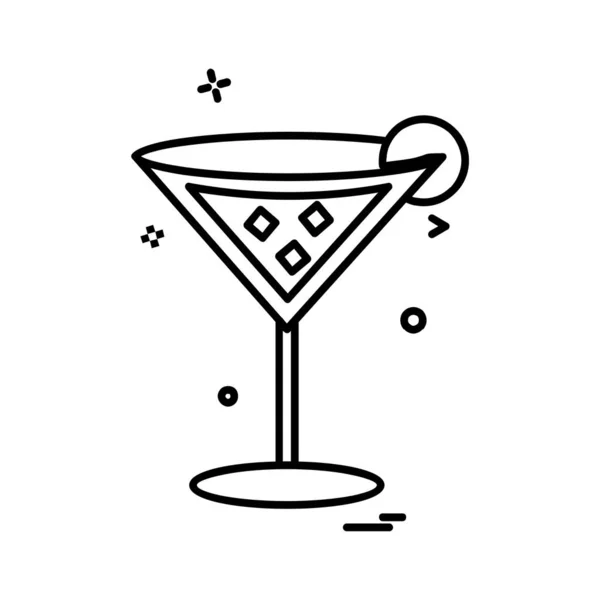 Drink Icon Design Bunte Vektorillustration — Stockvektor