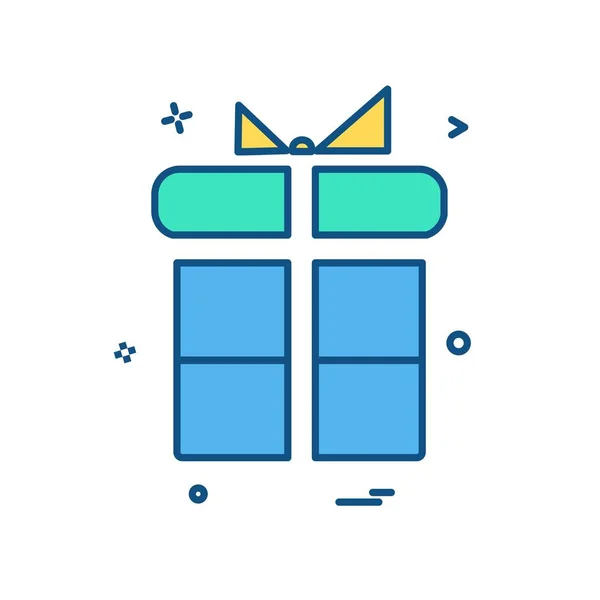 Geschenkbox Symbol Design Vektor Illustration — Stockvektor