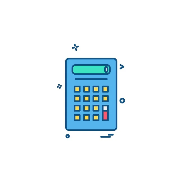 Calculator Icon Design Vector — Stock Vector