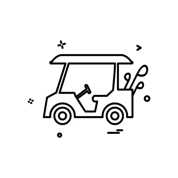 Illustrazione Vettoriale Progettazione Icona Golf — Vettoriale Stock