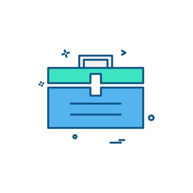 İş simgesi tasarım vektörü