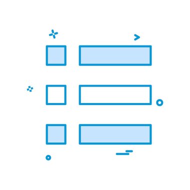 Kurşun liste veya menü seçenekleri simge vektör tasarımı
