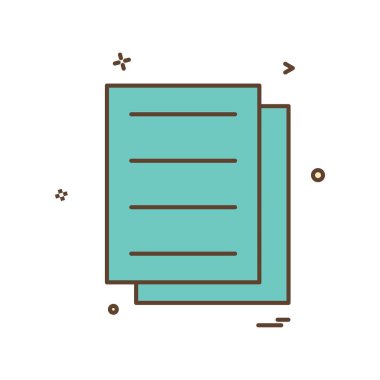 dosyaları belge simge vektör tasarımı 