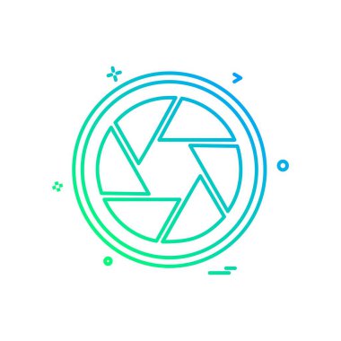 Kamera simgesi tasarım vektörü