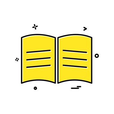 kitap okul simge vektör tasarımı 