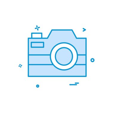 Kamera simgesi tasarım vektörü