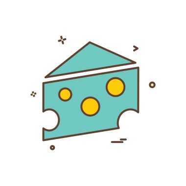 Gıda simgesi tasarım vektörü