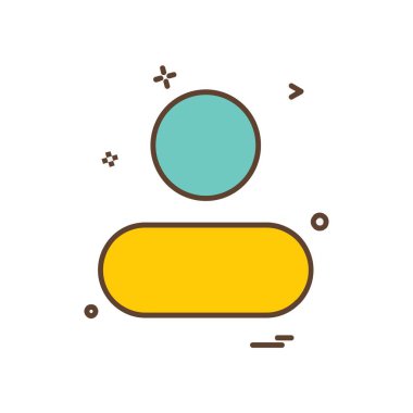 Avatar simge tasarım vektörü