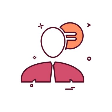 Erkekler sohbet sms simge vektör tasarımı konuşmak