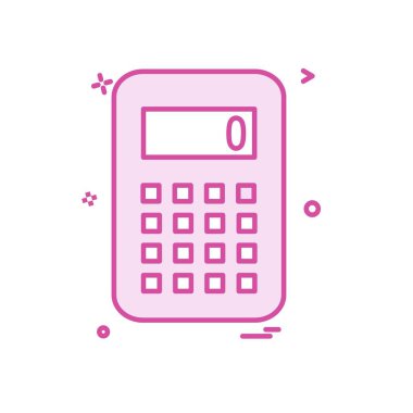 Hesap makinesi simgesi tasarım vektörü