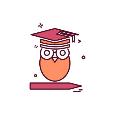 Okul simgesi tasarım vektörü 