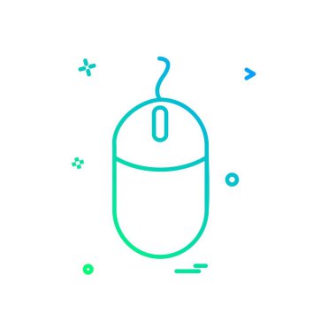 Bilgisayar fare düz simge vektör çizim 