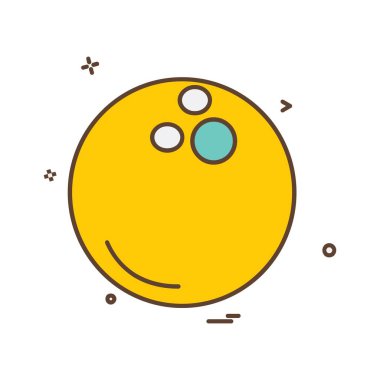 Topu simge tasarlamak vektör