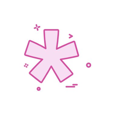 Yıldız simgesi tasarım vektörü