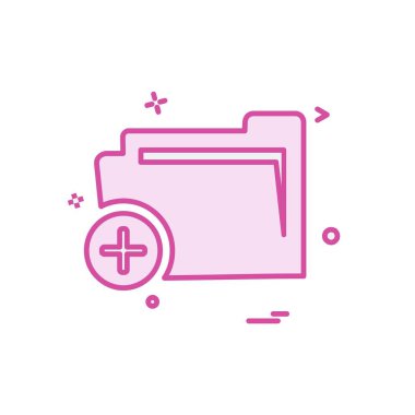 Klasör simge tasarlamak vektör