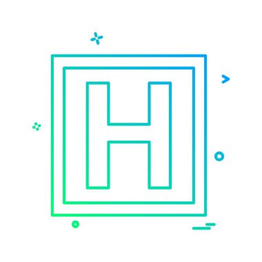 Hastane simge tasarlamak vektör