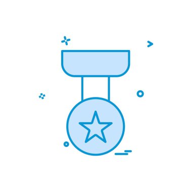 madalya zafer simge vektör tasarımı