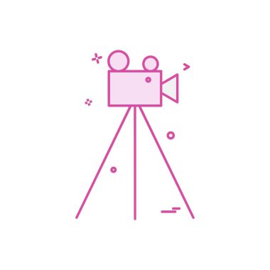 Kamera simgesi tasarım vektörü