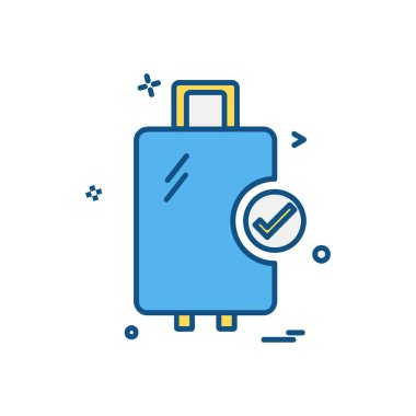 Simge vektör beyaz arka plan üzerinde seyahat